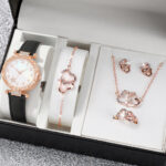 New TikTok Popular Women's Watch Fashion Personality Simple Watch Butterfly Digital Belt Watch suit - Image 17