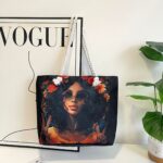 2025 Classic Outdoor Practical Versatile Retro Canvas Bag with Cartoon Print, Large Capacity Tote Beach Bag - Image 22