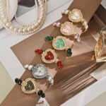 Exquisite Cute Heart Shaped Quartz Watch Fashion Casual Elegant Luxury Diamond Lady Bracelet Decorative Watch Wholesale - Image 3