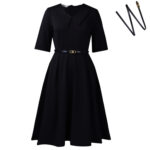 C8637 European and American Cross-Border Amazon Plus Size Women's Autumn Fashion Elegant Pure Color Lapel African Dress - Image 8