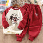 Children's Spring and Autumn Outfits, Boys' Stylish Autumn and Winter Clothing, Boys' Autumn Sweatshirt Two-Piece Set, Toddler Baby Clothes Wholesale - Image 6