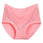 Women's soft modal high waist breathable lace high waist briefs for plump mm200 kg plus size plus size