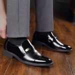 2026 Spring New Men's Business Formal Shoes British Style Leather Shoes Men's Slip-On Casual High-End Wedding Shoes - Image 3