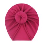 New European and American Baby Pullover Hat, Cute Pure Color Donut Kidsren's Hat, Summer Thin Baby Fetal Cap - Image 8
