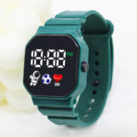 Cross-border Hot Selling C3-12 Spaceman LED Electronic Watch Square Digital Sports Student Key Electronic Watch - Image 15