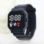 Cross-border Hot Selling C3-12 Spaceman LED Electronic Watch Square Digital Sports Student Key Electronic Watch - Image 9