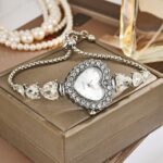 Exquisite Cute Heart Shaped Quartz Watch Fashion Casual Elegant Luxury Diamond Lady Bracelet Decorative Watch Wholesale - Image 8