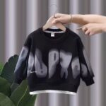 Boys and Middle-Aged Kidsren's Suits Autumn and Winter 2025 New Style Kidsren's Fashionable Velvet Sweatshirt Boys Handsome and Casual - Image 14