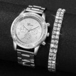 Duoduo Cross-Border Shein Popular Luxury Set Bracelet Watch with Diamonds for Women Five-Piece Gift Box Quartz Watch - Image 40
