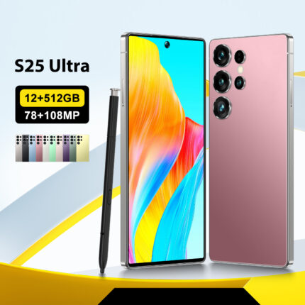 Low-Price Hot-Selling Model S25 Ultra with Built-In Pen, 12+512Gb, True 4g Network, Android 14, Cross-Border Smartphone