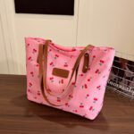 Wholesale Cherry Sweet Style Handheld Tote Bag Women's Bag 2025 Autumn New Large Capacity Shoulder Bag Commuting Underarm Bag - Image 2
