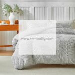 Wholesale Cross-Border Foreign Trade Supply of Amazon Bedding with Cut Floral Tufted 3D Raised Butterfly Leaf Duvet Cover - Image 10